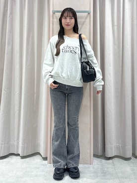 「アイテム（スウェット）」を使った、sakikaさん（レディース・163cm・20代）の秋コーディネート