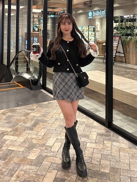 「アイテム（カチューシャ）」を使った、sakikaさん（レディース・163cm）の冬コーディネート