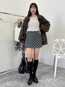 「Heather（ヘザー）のアイテム」を使った、sakikaさん（レディース・163cm）の秋コーディネート