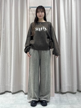 「Heather（ヘザー）のアイテム（ニット/セーター）」を使った、sakikaさん（レディース・163cm）の秋コーディネート