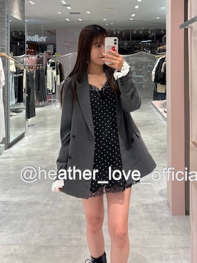 「Heather（ヘザー）のアイテム（ワンピース/ドレス）」を使った、sakikaさん（レディース・163cm）の春コーディネート