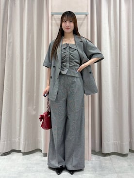「Heather（ヘザー）のアイテム（パンツ）」を使った、sakikaさん（レディース・163cm）の夏コーディネート