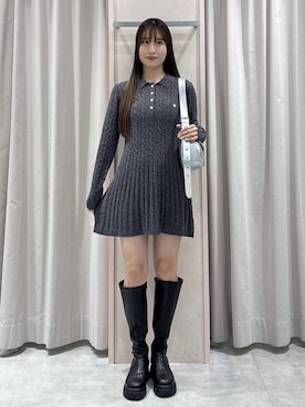 「アイテム（ワンピース）」を使った、sakikaさん（レディース・163cm・20代）の秋コーディネート