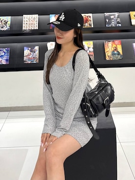 「Heather（ヘザー）のアイテム（キャップ）」を使った、sakikaさん（レディース・163cm）の夏コーディネート