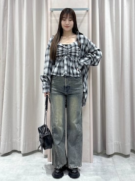 「アイテム（キャミソール）」を使った、sakikaさん（レディース・163cm・20代）の秋コーディネート