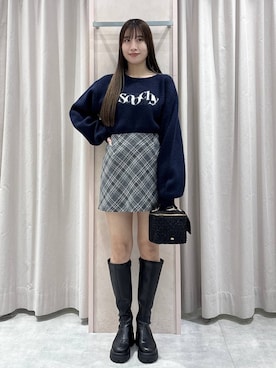 「ミニスカート」｜sakikaさん（レディース・163cm・20代）の秋コーディネート