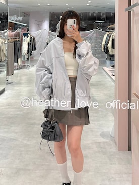 「Heather（ヘザー）のアイテム（バッグ）」を使った、sakikaさん（レディース・163cm）の春コーディネート