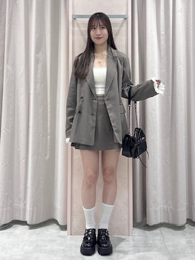 「Heather（ヘザー）のアイテム（バッグ）」を使った、sakikaさん（レディース・163cm）の春コーディネート