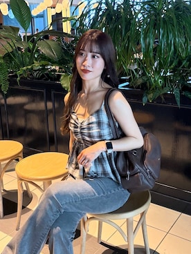 「キャミソール」｜sakikaさん（レディース・163cm・20代）の秋コーディネート