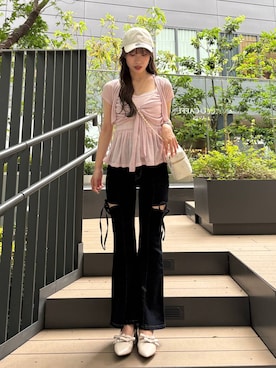 「アイテム（アンサンブル）」を使った、sakikaさん（レディース・163cm）の夏コーディネート