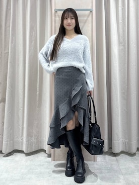 「Heather（ヘザー）のアイテム（トップス）」を使った、sakikaさん（レディース・163cm）の冬コーディネート