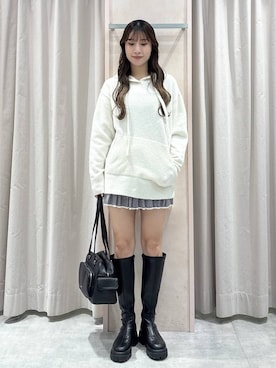 「Heather（ヘザー）のアイテム（ニット/セーター）」を使った、sakikaさん（レディース・163cm）の秋コーディネート