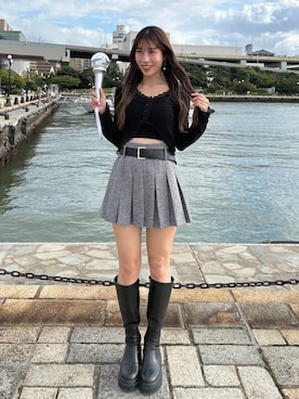 「アイテム（キャミソール）」を使った、sakikaさん（レディース・163cm・20代）の秋コーディネート
