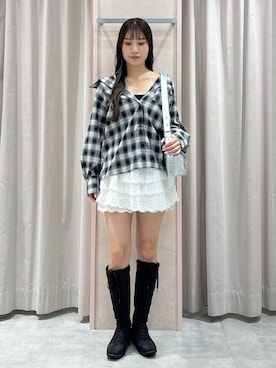 「Heather（ヘザー）のアイテム」を使った、sakikaさん（レディース・163cm）の夏コーディネート