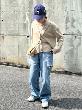 「GAP（ギャップ）のアイテム」を使った、かなこさん（レディース・164cm）の春コーディネート