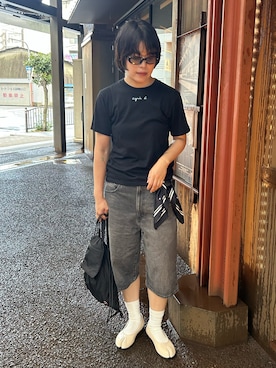 「agnes b.（アニエスベー）のアイテム」を使った、ｋａｋｋｏさん（レディース・164cm）の夏コーディネート