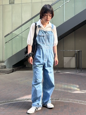 「Ritzy（リッツィー）のパフスリーブ 5分袖ブラウス（シャツ/ブラウス、ホワイト系）」を使った、ｋａｋｋｏさん（レディース・164cm）の春コーディネート