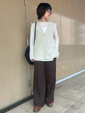 「JINS（ジンズ）のアイテム」を使った、ｋａｋｋｏさん（レディース・164cm）の夏コーディネート