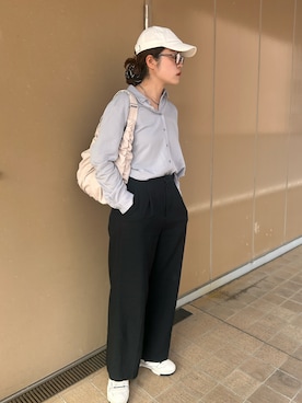 「GAP（ギャップ）のアイテム（キャップ）」を使った、かなこさん（レディース・164cm）の春コーディネート