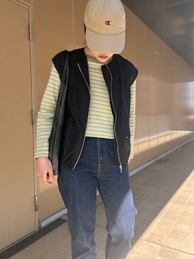 「green label relaxing（グリーンレーベルリラクシング）のアイテム」を使った、かなこさん（レディース・164cm）の春コーディネート