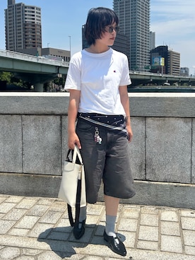 「agnes b.（アニエスベー）のアイテム」を使った、ｋａｋｋｏさん（レディース・164cm）の夏コーディネート