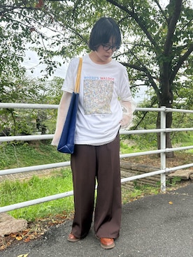 「JINS（ジンズ）のアイテム」を使った、ｋａｋｋｏさん（レディース・164cm）の夏コーディネート