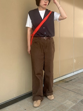 「CENE（セネ）のアイテム（アクセサリー）」を使った、ｋａｋｋｏさん（レディース・164cm）の夏コーディネート