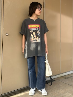 「Onitsuka Tiger（オニツカタイガー）のMEXICO 66 / メキシコ 66（スニーカー、ホワイト系）」を使った、ｋａｋｋｏさん（レディース・164cm）の夏コーディネート