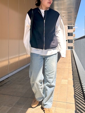 「GAP（ギャップ）のアイテム（キャップ）」を使った、かなこさん（レディース・164cm）の春コーディネート