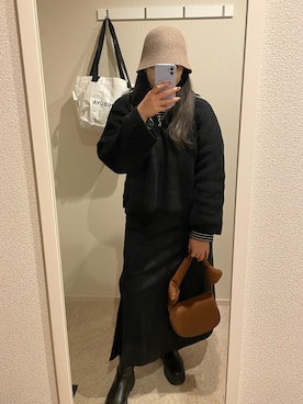 まーち 𓅪さん（レディース・161cm）の冬コーディネート