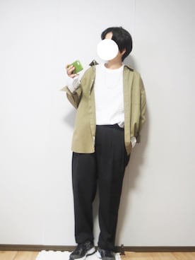 「orcival」｜「アイテム（スラックス）」を使った、あちょんさん（レディース・158cm）の秋コーディネート
