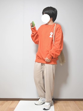 「newbalance2002」｜「アイテム（パンツ）」を使った、あちょんさん（レディース・158cm）の秋コーディネート