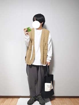 「unfil」｜「アイテム（アクセサリー）」を使った、あちょんさん（レディース・158cm）の春コーディネート