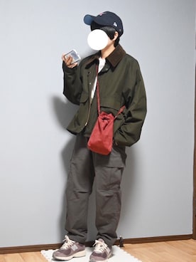 「BALLAST ARK（バラストアーク）のアイテム」を使った、あちょんさん（レディース・158cm）の秋コーディネート