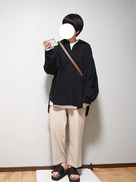 marka / マーカ：UTILITY SHIRT PULL OVER - COTTON/WOOL VIELLA