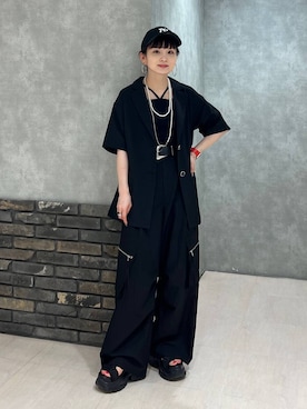 「JEANASIS（ジーナシス）のアイテム」を使った、さ や こさん（レディース・154cm）の夏コーディネート