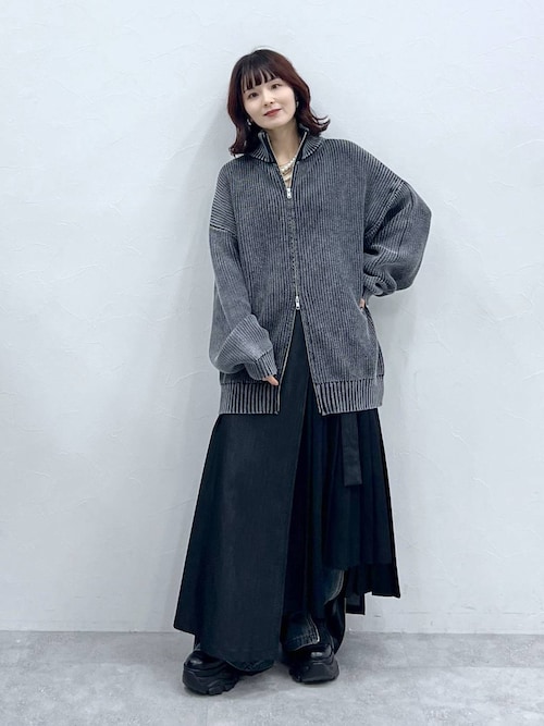 UNISEX/2サイズ展開】デニムMIXカバースカート（スカート