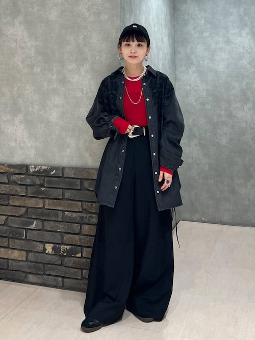 セール】シシュウデニムシャツ（シャツ/ブラウス）｜PAGEBOY