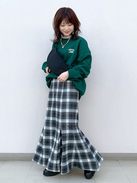 「PBLIM（ページボーイリム）の【PAGEBOYLIM】シアータートルインナー（Tシャツ/カットソー）」を使った、さ や こさん（レディース・154cm）の冬コーディネート