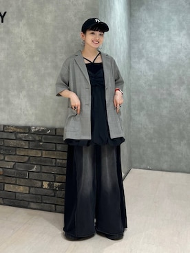 「PAGEBOY（ページボーイ）のアイテム（ワンピース）」を使った、さ や こさん（レディース・154cm）の夏コーディネート