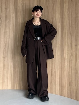 「アイテム（アクセサリー）」を使った、さ や こさん（レディース・154cm・30代）の秋コーディネート