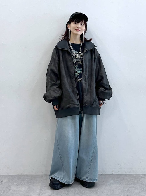 PAGEBOYオーバーサイズ ダークブルー デニムジャケット 23区 大きい