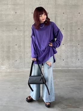 「PAGEBOY（ページボーイ）のアイテム（サンダル）」を使った、さ や こさん（レディース・154cm）の春コーディネート