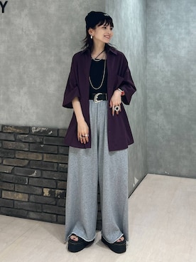 「アイテム（帽子）」を使った、さ や こさん（レディース・154cm・30代）の秋コーディネート
