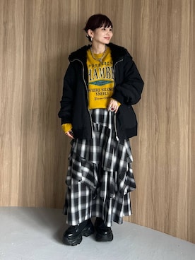 「アイテム（ブルゾン）」を使った、さ や こさん（レディース・154cm・30代）の秋コーディネート