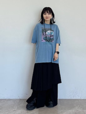「JEANASIS（ジーナシス）のアイテム（スニーカー）」を使った、さ や こさん（レディース・154cm）の春コーディネート