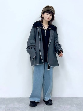 「JEANASIS（ジーナシス）のランダムアウトソールスニーカー/968688（スニーカー）」を使った、さ や こさん（レディース・155cm）の秋コーディネート