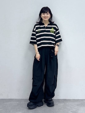 「ソフトエレガント_PAGEBOY」｜「アイテム（財布/小物）」を使った、さ や こさん（レディース・154cm）の夏コーディネート