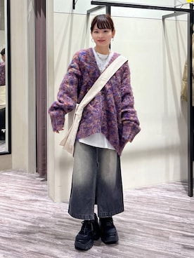 「PBLIM（ページボーイリム）のアイテム（スカート）」を使った、さ や こさん（レディース・155cm）の秋コーディネート