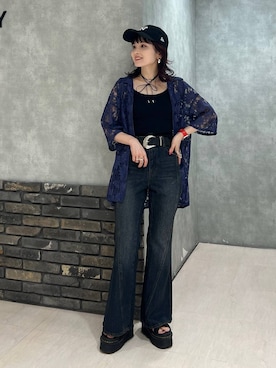 「アイテム（アクセサリー）」を使った、さ や こさん（レディース・154cm・30代）の夏コーディネート